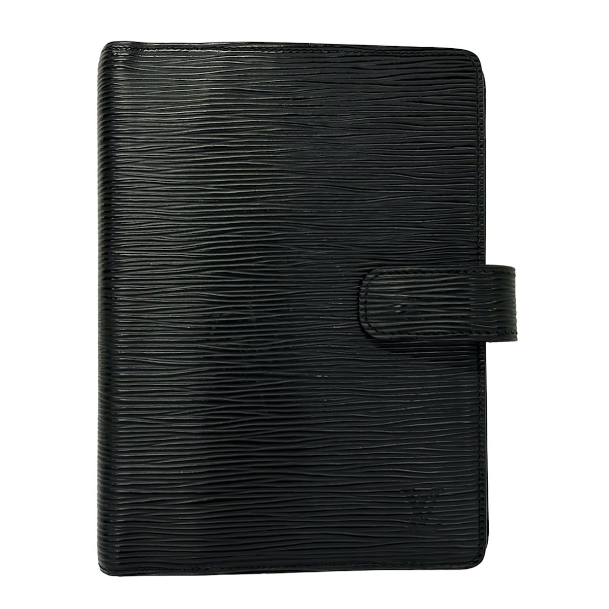 Louis Vuitton Notebook Epi Agenda MM Noir Leather