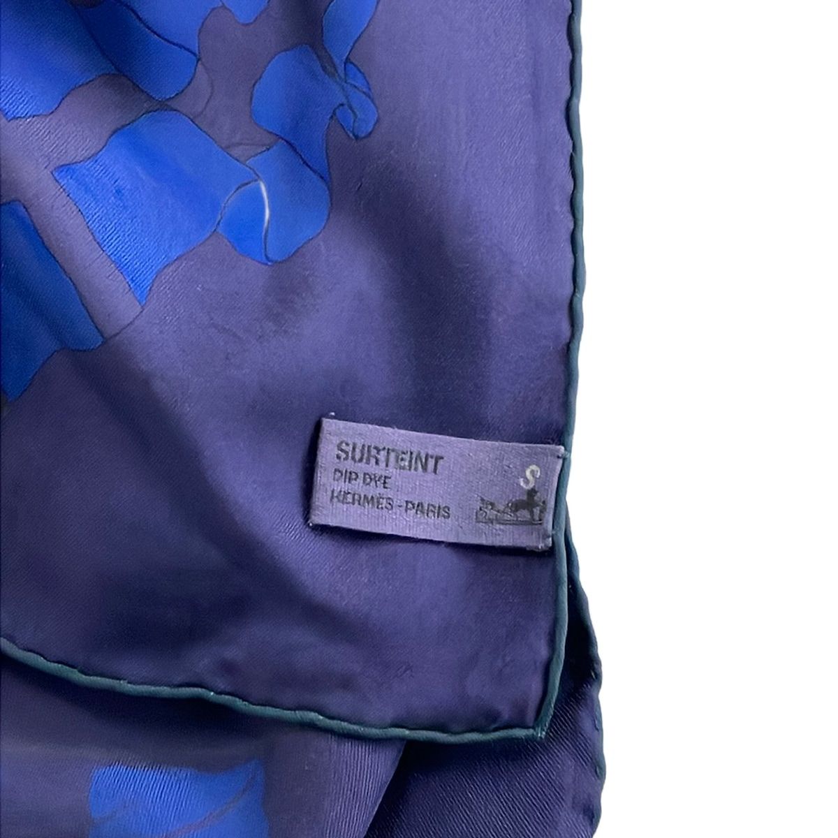 Hermes Scarf Carre Purple Dark Navy Multi — view 2