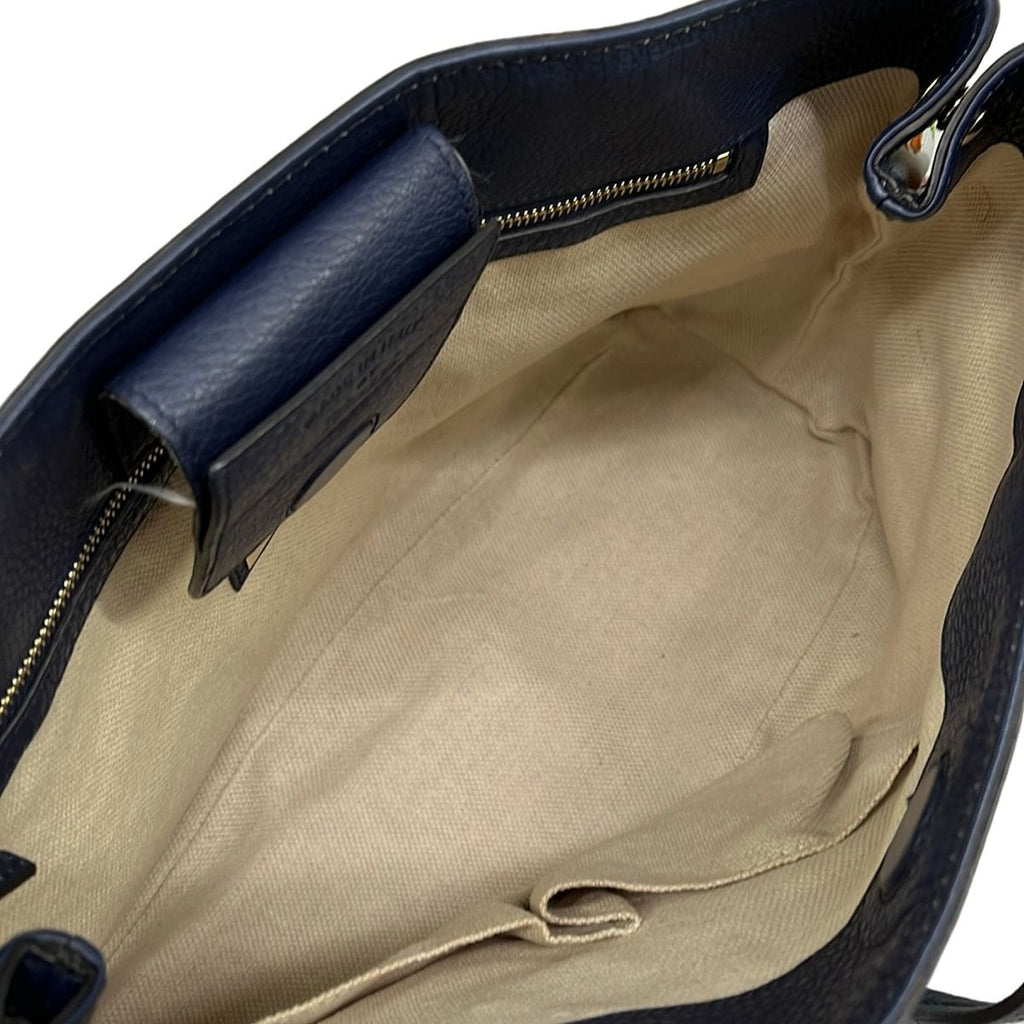 Gucci Tote Flora Light Blue Navy Multi in Japan Leather — view 7