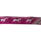 Hermes Scarf Twill Pink White Multi Ribbon Horse Star Dot Pattern — view 4