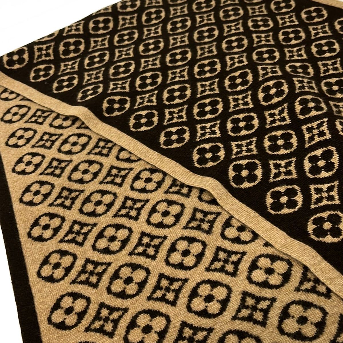 Louis Vuitton Scarf Echarpe Brown Cashmere — view 4