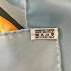 Hermes Scarf Carre 90 Light Blue Beige Multi Marche Flottant du Lac Inle — view 3