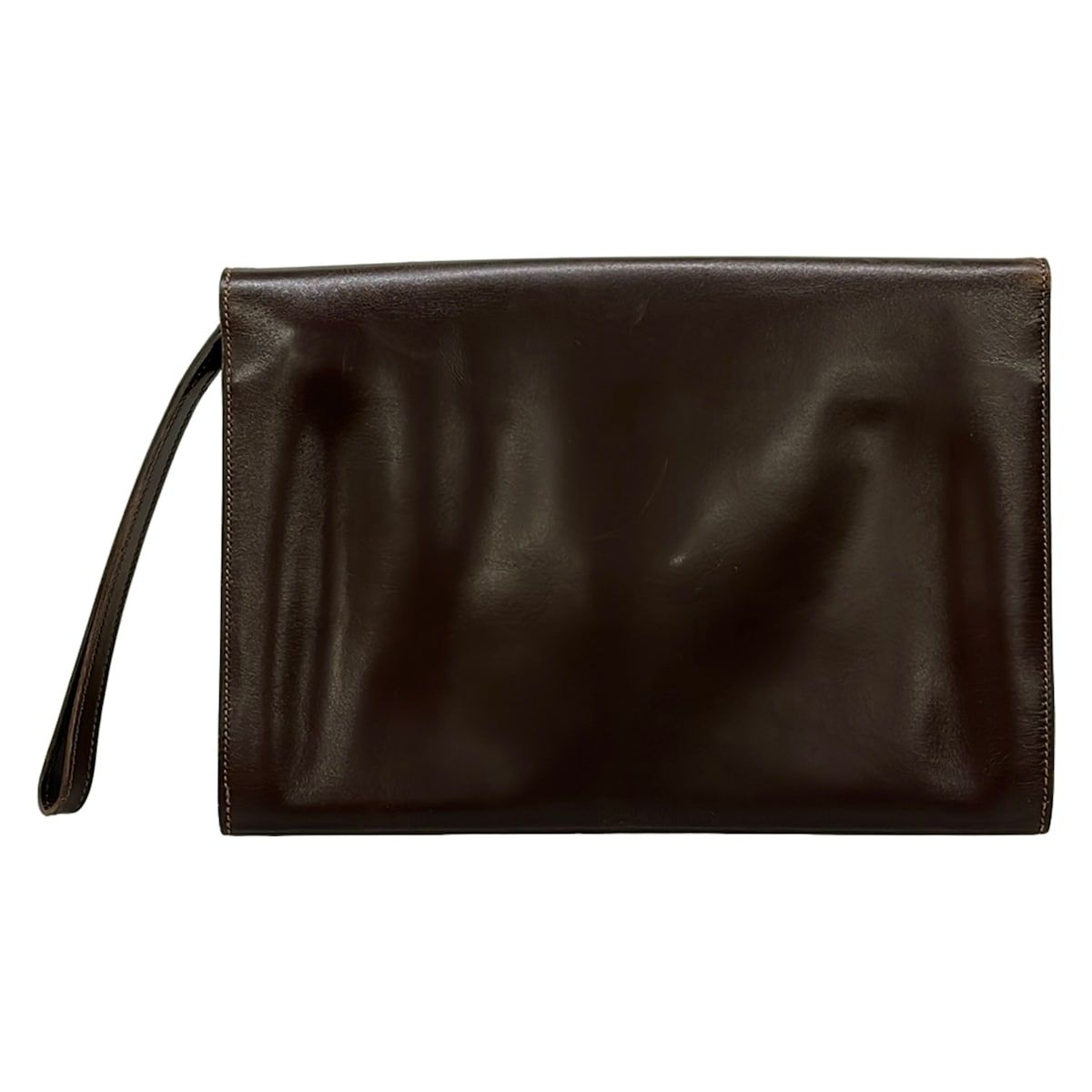 Hermes Second Bag Kirius Dark Brown Leather — view 3