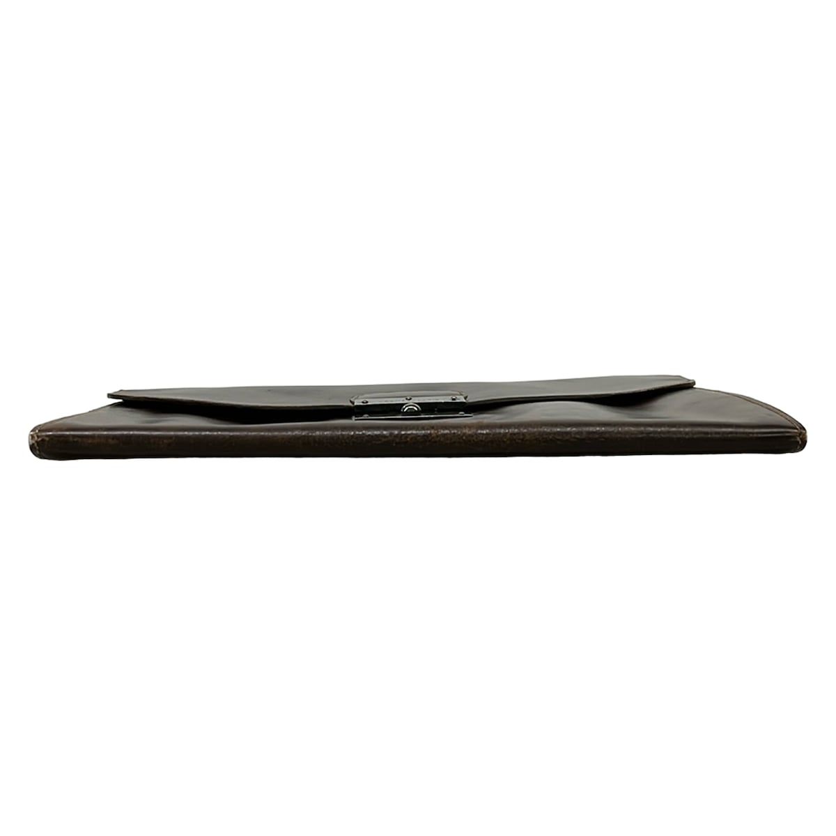 Hermes Second Bag Kirius Dark Brown Leather — view 5