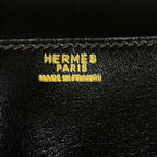 Hermes Second Bag Kirius Dark Brown Leather — view 9