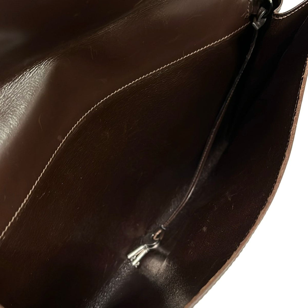 Hermes Second Bag Kirius Dark Brown Leather — view 7