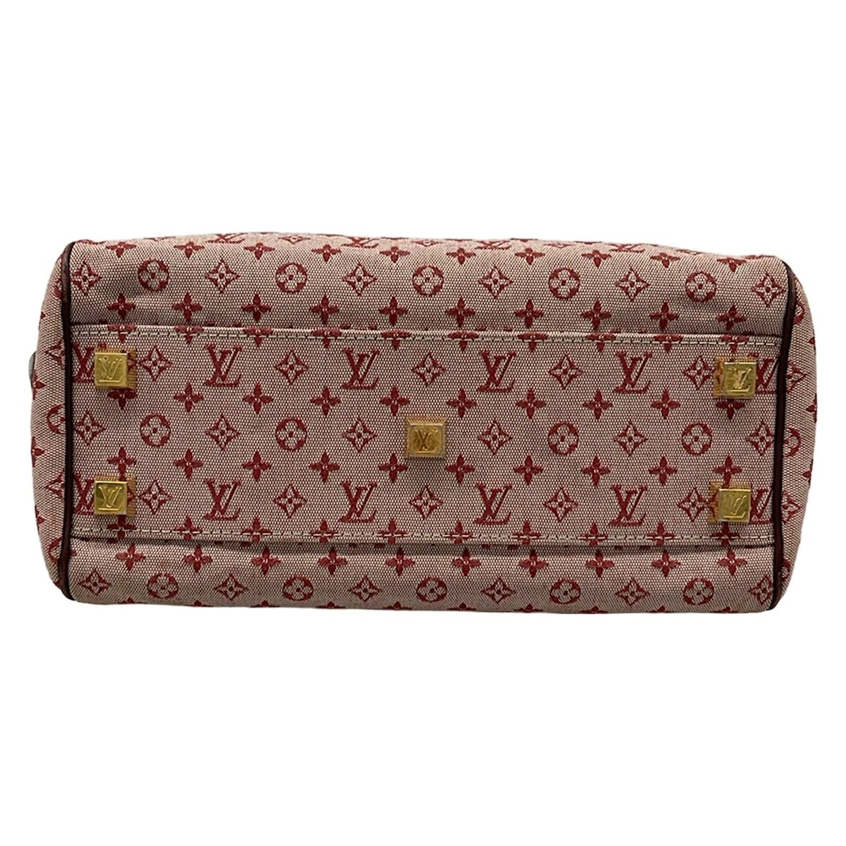 Louis Vuitton Handbag Monogram Mini Josephine PM Cerise Cotton Leather — view 5