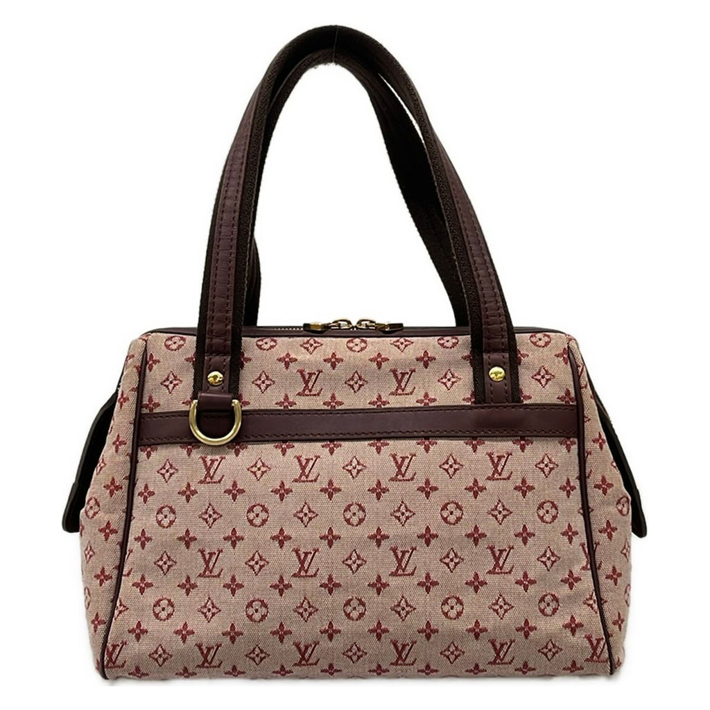 Louis Vuitton Handbag Monogram Mini Josephine PM Cerise Cotton Leather