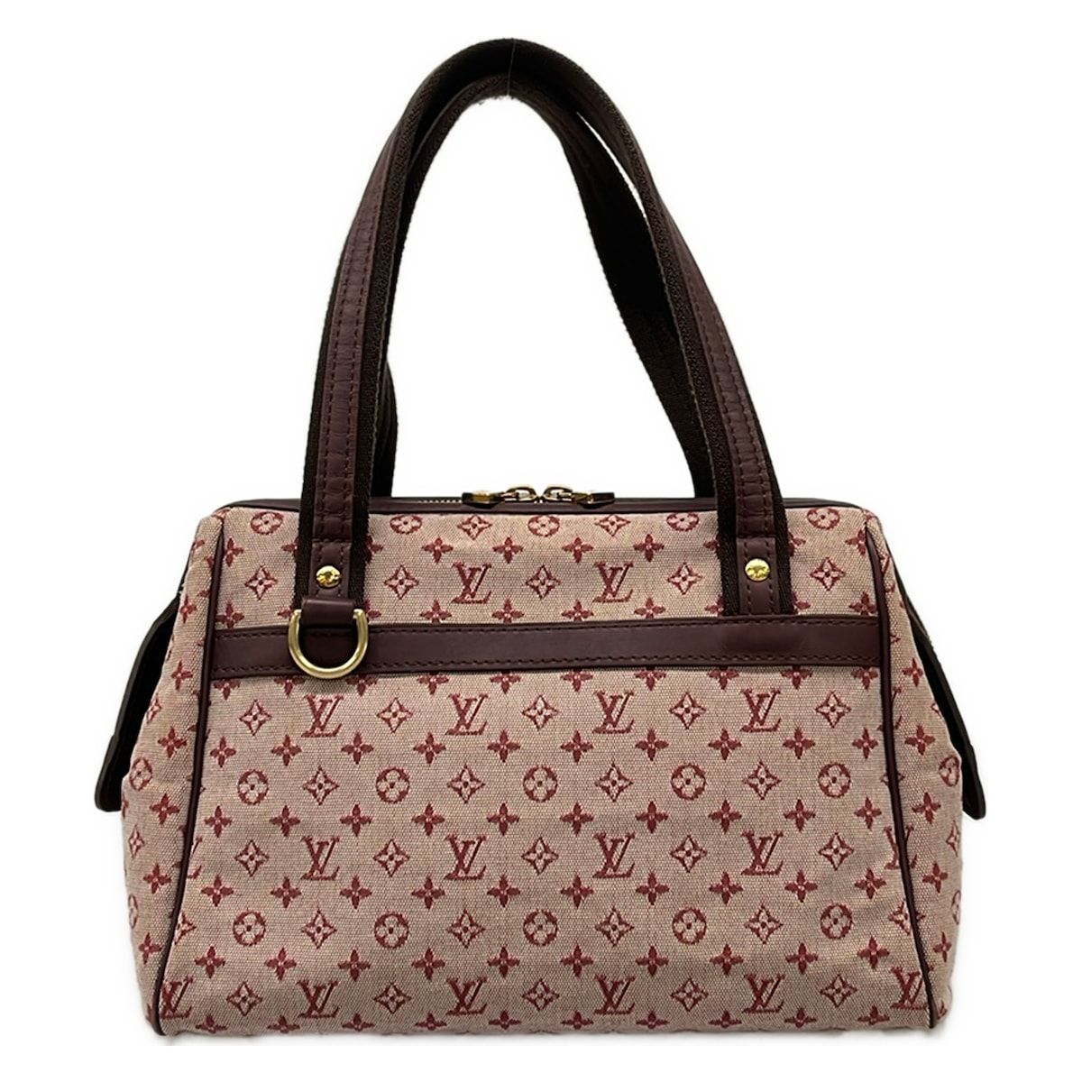 Louis Vuitton Handbag Monogram Mini Josephine PM Cerise Cotton Leather