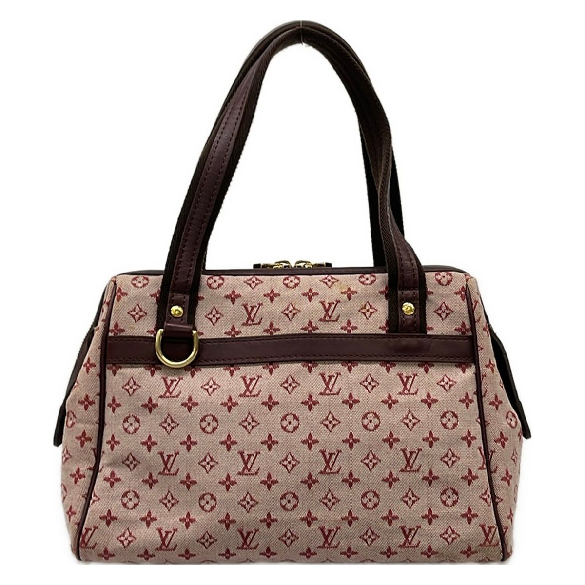 Louis Vuitton Handbag Monogram Mini Josephine PM Cerise Cotton Leather — view 3