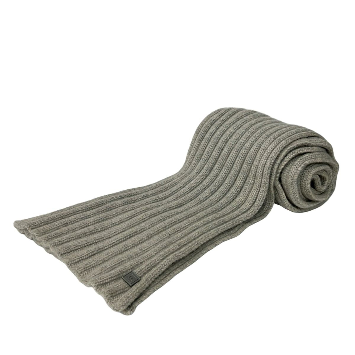 Chanel Scarf Sports Line Light Gray Cashmere
