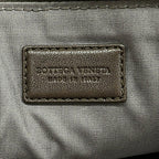 Bottega Veneta Clutch Intrecciato Dark Brown Beige Green Leather — view 8
