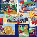 Hermes Scarf Carre 90 Navy Red Multi Comfort en Automobile — view 4