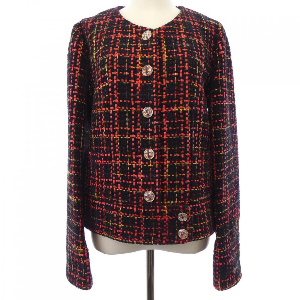 Chanel Collarless Jacket Black