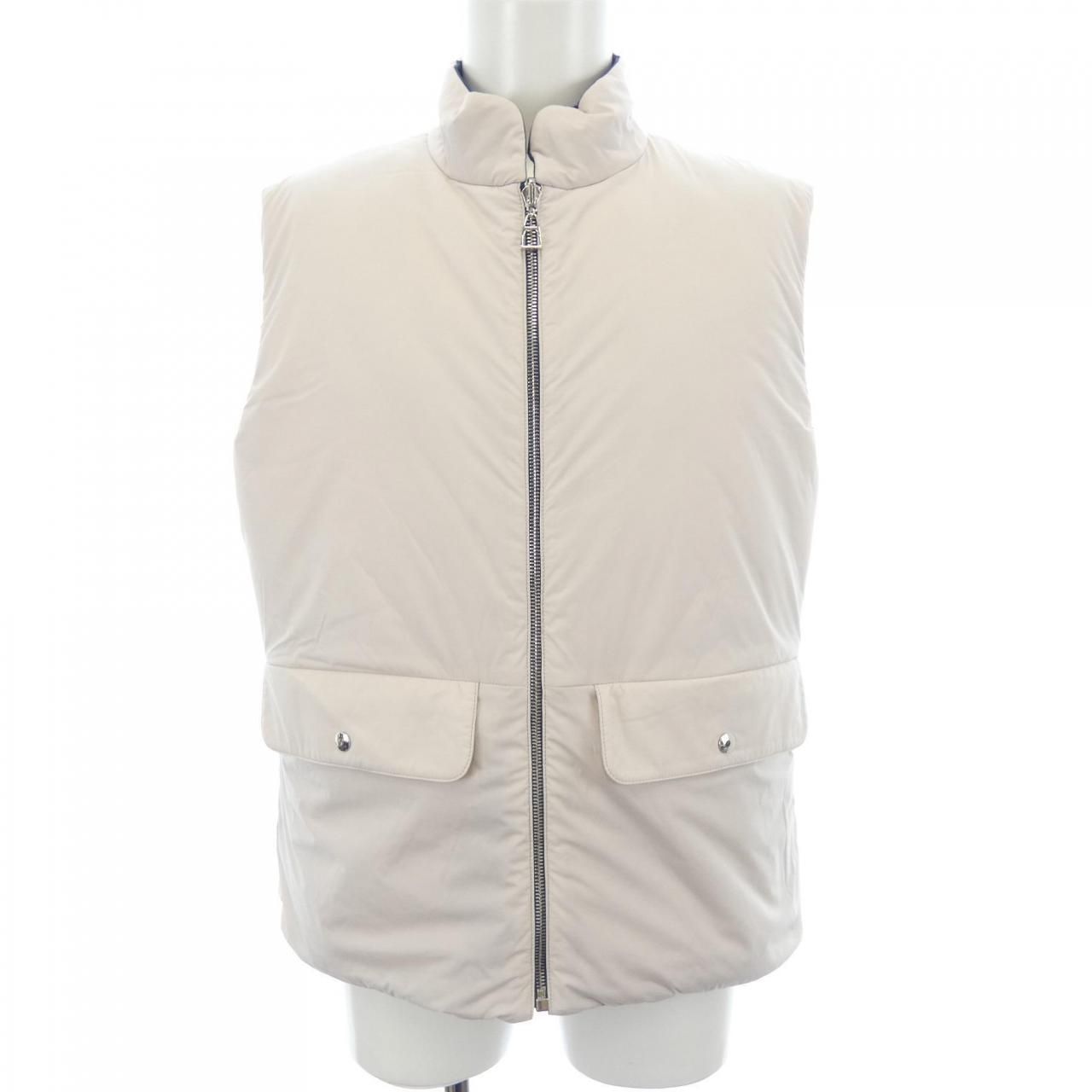 Hermes Paddock II Sleeveless Gilet Sellier Vest — view 6