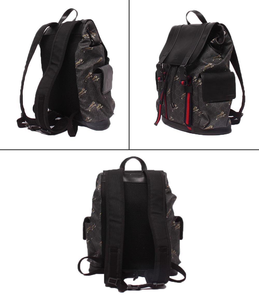 Gucci Backpack Sherry Line Tiger GG Supreme — view 2