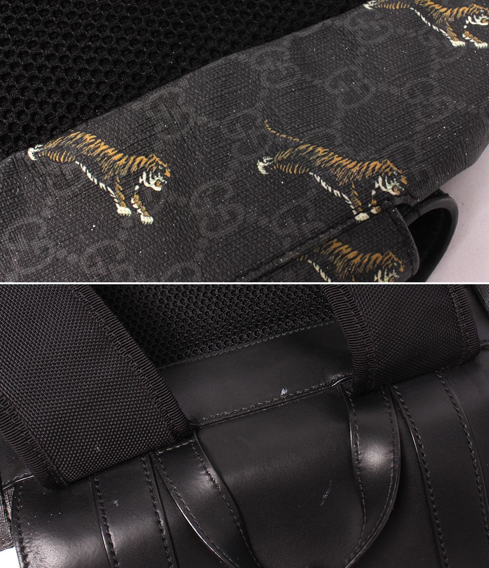 Gucci Backpack Sherry Line Tiger GG Supreme — view 8