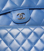 Chanel Wallet Silver Quilted — view 7