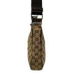 Gucci Shoulder Bag GG Pattern Dark Brown Beige Leather — view 4