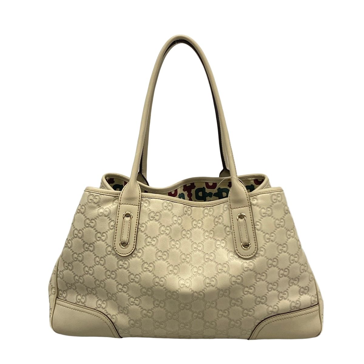 Gucci Tote Princiguccissima Line Ivory Leather — view 3