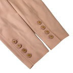 Chanel Jacket 40 M Light Pink Long Sleeve CC Logo Button Double Spring Autumn — view 5