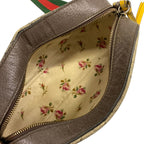 Gucci Shoulder Bag Neo Vintage GG Supreme Beige Dark Brown Leather — view 7