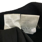 Chanel Skirt Black Tweed CC Logo Wool — view 5