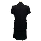Chanel Skirt Black Tweed CC Logo Wool — view 2