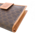 Celine Macadam Kiss Lock Bifold Wallet Brown TK 49 — view 6