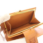 Celine Macadam Kiss Lock Bifold Wallet Brown TK 49 — view 4