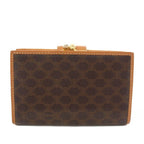 Celine Macadam Kiss Lock Bifold Wallet Brown TK 49 — view 2