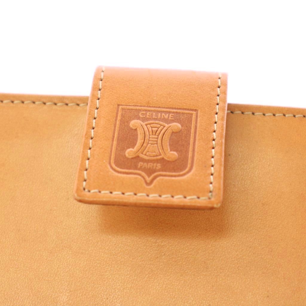 Celine Macadam Kiss Lock Bifold Wallet Brown TK 49 — view 8