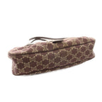 Celine Paris Macadam Tote Canvas Leather Red Brown — view 4