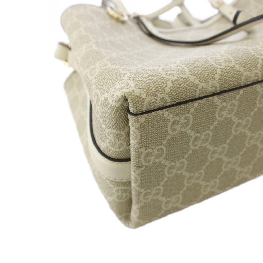 Gucci GG Emblem Tote Shoulder Bag 2-Way Ivory KH — view 6