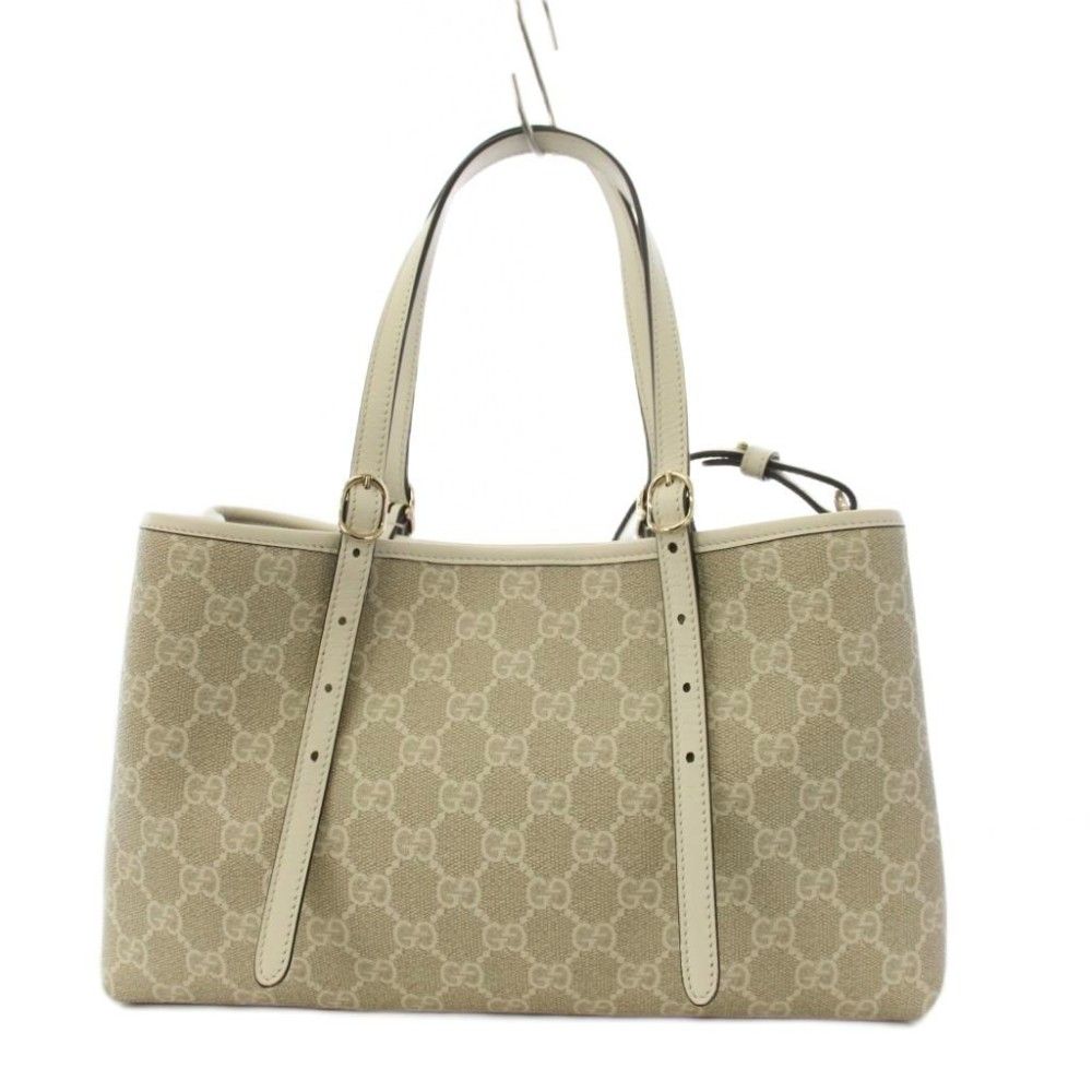 Gucci GG Emblem Tote Shoulder Bag 2-Way Ivory KH — view 3