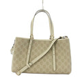 Gucci GG Emblem Tote Shoulder Bag 2-Way Ivory KH