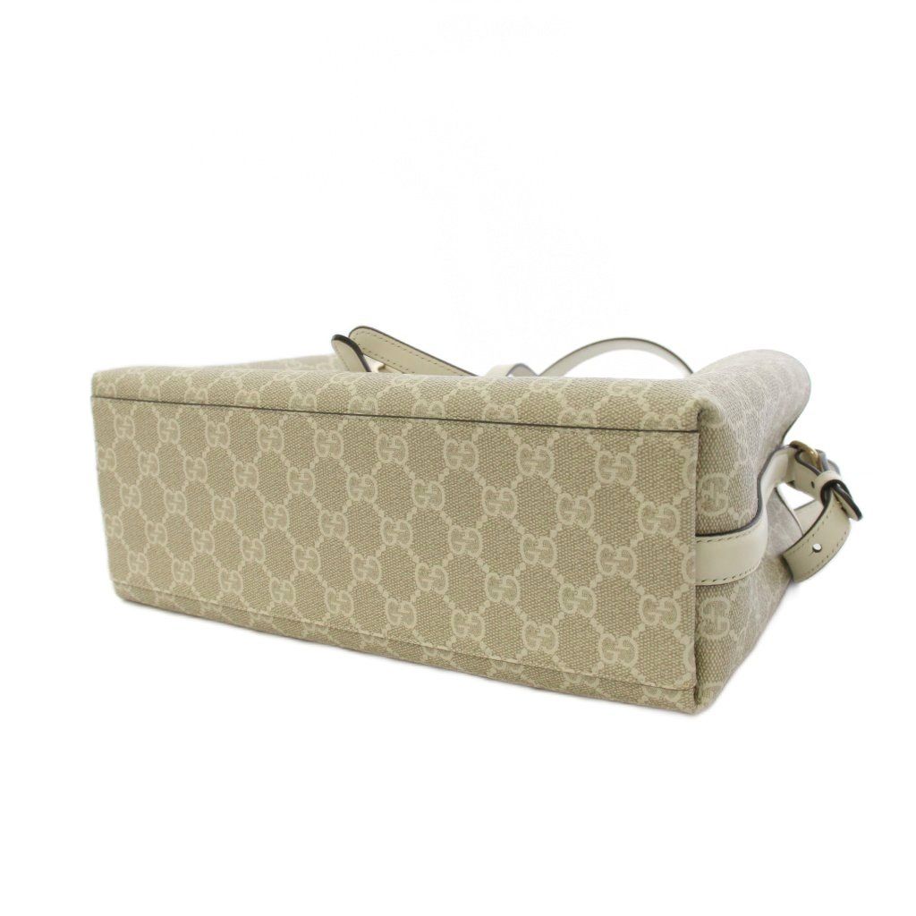 Gucci GG Emblem Tote Shoulder Bag 2-Way Ivory KH — view 4