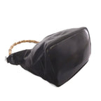 Gucci Bamboo Line Shoulder Bag Nylon Dark Brown 000.5 — view 6