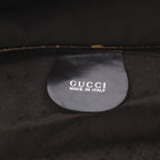 Gucci Bamboo Line Shoulder Bag Nylon Dark Brown 000.5 — view 3