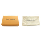 Louis Vuitton Pochette Damier Azur Chain Wallet Shoulder Bag Beige Navy — view 7