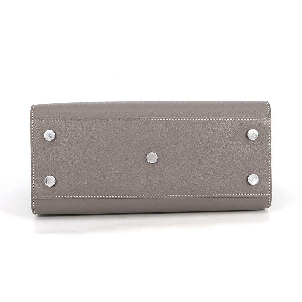 Saint Laurent Paris Handbag Baby Sac Dejour Gray Leather 2-Way — view 3
