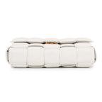 Bottega Veneta Chain Shoulder Bag Cassette Leather White — view 3