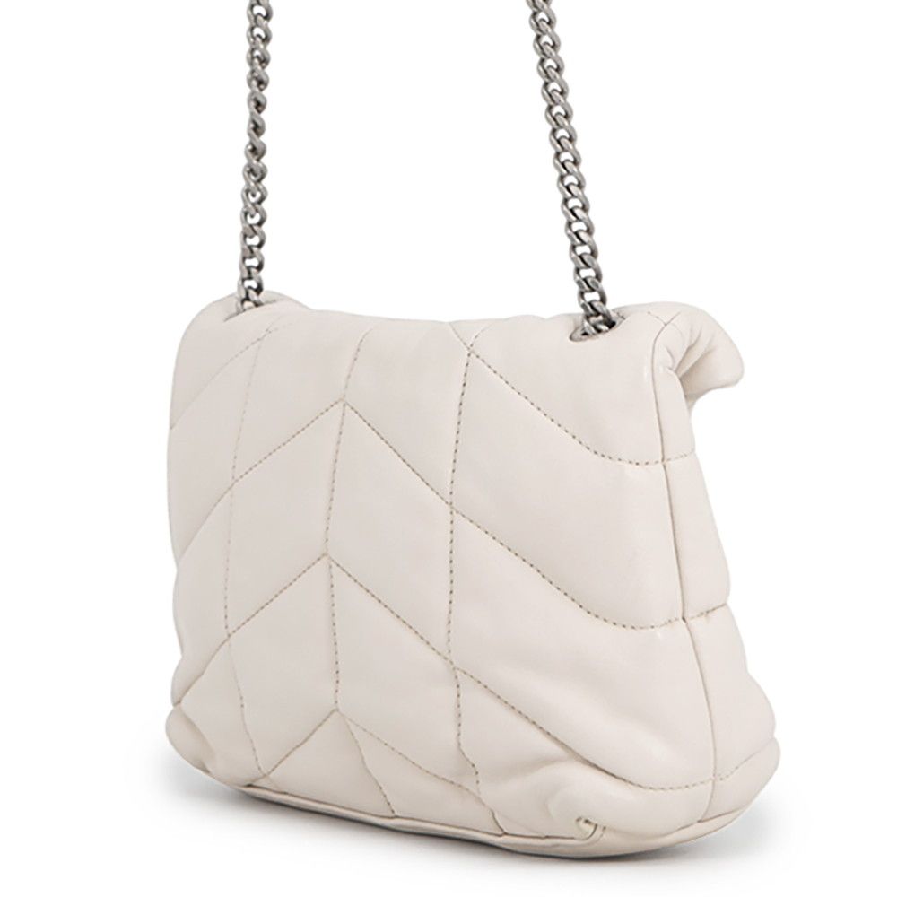 Saint Laurent Paris Chain Shoulder Bag Loulou Puffa Leather — view 2