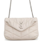 Saint Laurent Paris Chain Shoulder Bag Loulou Puffa Leather