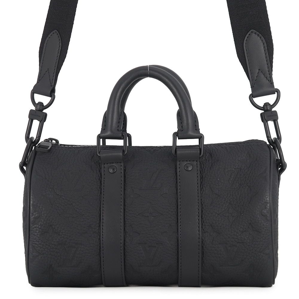 Louis Vuitton Handbag Monogram Taurillon Keepall Bandouliere 25 2-Way Bag Black