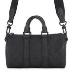 Louis Vuitton Handbag Monogram Taurillon Keepall Bandouliere 25 2-Way Bag Black