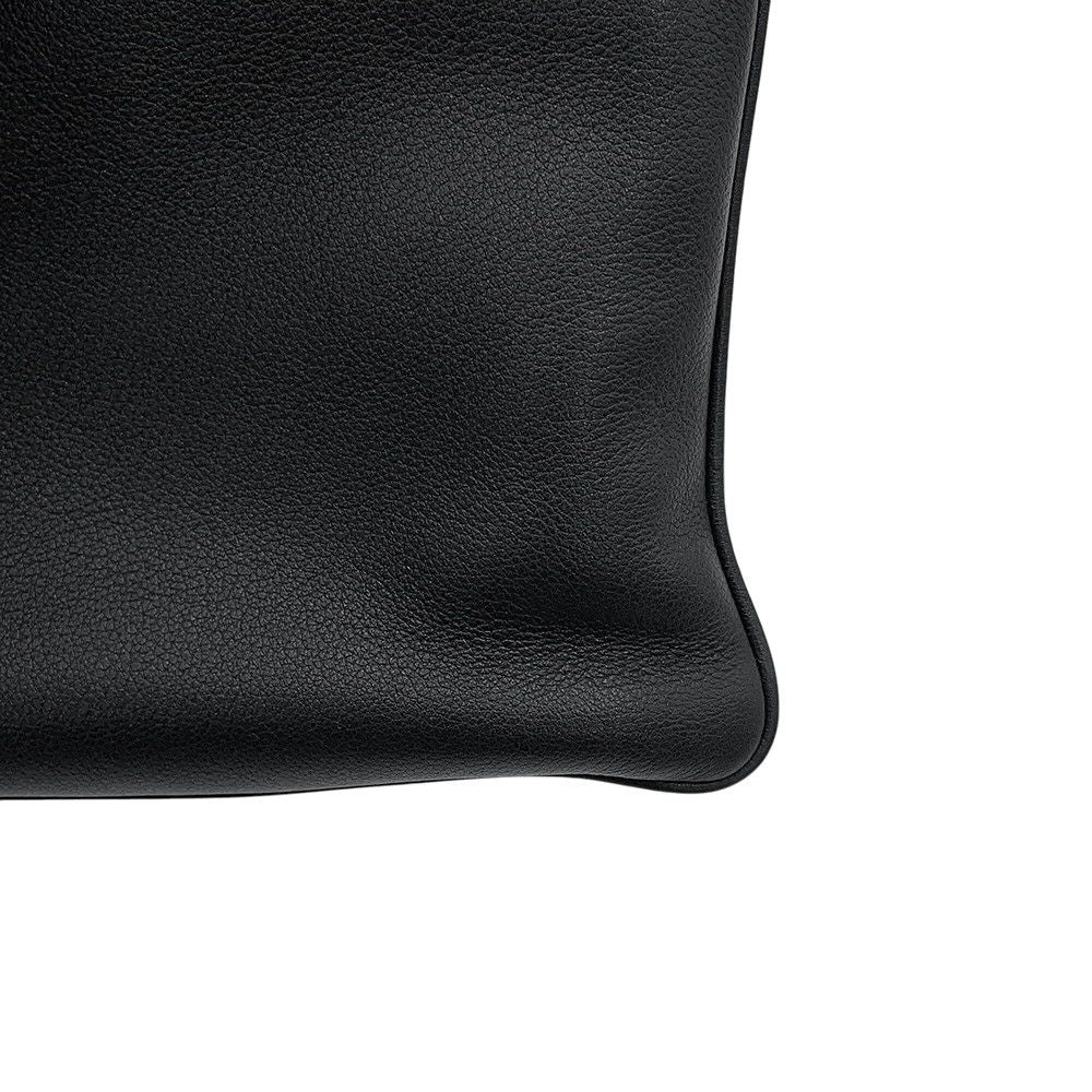 Prada Shoulder Bag Triangle Logo Leather Black — view 7