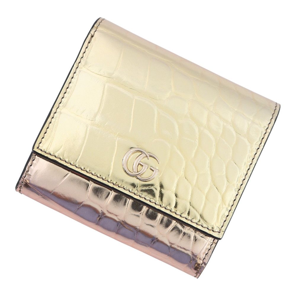 Gucci Bifold Wallet Double Compact Leather
