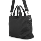 Prada Tote Nylon Triangle Logo 2-Way Shoulder Bag Black — view 2