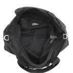 Prada Tote Nylon Triangle Logo 2-Way Shoulder Bag Black — view 6